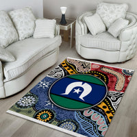 Torest Trait Islands Mix Aboriginal Pattern Area Rug - Wonder Print Shop