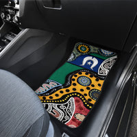 Torest Trait Islands Mix Aboriginal Pattern Car Mats - Wonder Print Shop