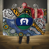 Torest Trait Islands Mix Aboriginal Pattern Hooded Blanket