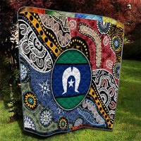 Torest Trait Islands Mix Aboriginal Pattern Quilt - Wonder Print Shop