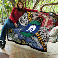 Torest Trait Islands Mix Aboriginal Pattern Quilt - Wonder Print Shop