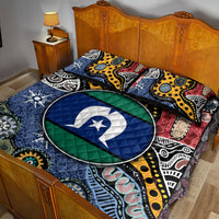 Torest Trait Islands Mix Aboriginal Pattern Quilt Bed Set - Wonder Print Shop