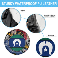 Torest Trait Islands Mix Aboriginal Pattern Spare Tire Cover - Wonder Print Shop