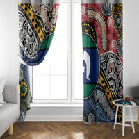 Torest Trait Islands Mix Aboriginal Pattern Window Curtain - Wonder Print Shop