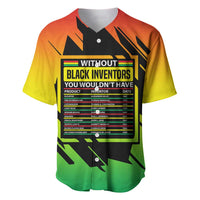 Without Black Inventors Educational List Baseball Jersey Black History Month African