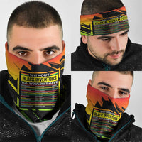 Without Black Inventors Educational List Neck Gaiter Black History Month African
