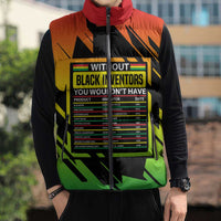 Without Black Inventors Educational List Sleeveless Puffer Jacket Black History Month African