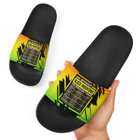 Without Black Inventors Educational List Slide Sandals Black History Month African