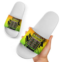 Without Black Inventors Educational List Slide Sandals Black History Month African