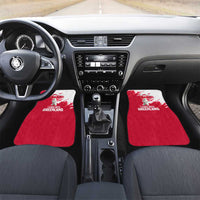 I Stand With Greenland Polar Bear Car Mats with Splattered Flag Pattern