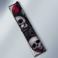 Emoji Skulls Auto Sun Shade Moodboard of the Dead