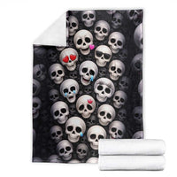 Emoji Skulls Blanket Moodboard of the Dead