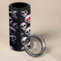 Emoji Skulls 4 in 1 Can Cooler Tumbler Moodboard of the Dead