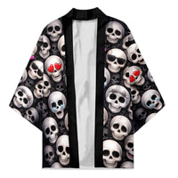 Emoji Skulls Kimono Moodboard of the Dead