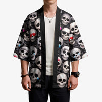 Emoji Skulls Kimono Moodboard of the Dead