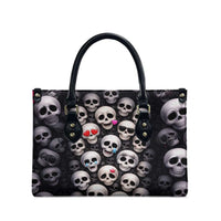 Emoji Skulls Leather Bag Moodboard of the Dead