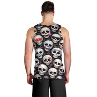 Emoji Skulls Men Tank Top Moodboard of the Dead