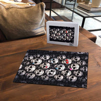 Emoji Skulls Puzzle Moodboard of the Dead