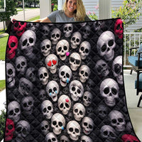 Emoji Skulls Quilt Moodboard of the Dead