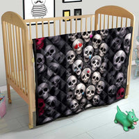 Emoji Skulls Quilt Moodboard of the Dead