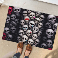 Emoji Skulls Rubber Doormat Moodboard of the Dead