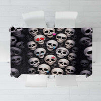 Emoji Skulls Tablecloth Moodboard of the Dead
