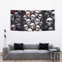 Emoji Skulls Tapestry Moodboard of the Dead