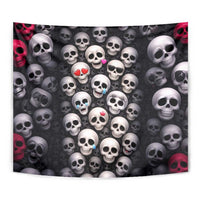 Emoji Skulls Tapestry Moodboard of the Dead