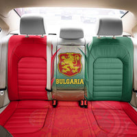 Bulgaria National Crest Back Car Seat Cover with Tricolor Design and Folk Cuff Pattern