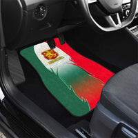 Bulgaria National Crest Car Mats with Tricolor Design and Folk Cuff Pattern