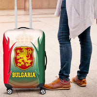 Bulgaria National Crest Luggage Cover with Tricolor Design and Folk Cuff Pattern