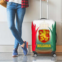 Bulgaria National Crest Luggage Cover with Tricolor Design and Folk Cuff Pattern
