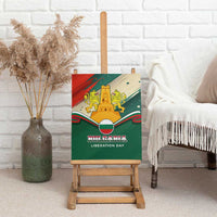 Bulgaria Liberation Day Canvas Wall Art with Shipka Monument and Tricolor Lion Graphic