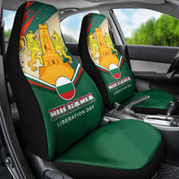 Bulgaria Liberation Day Car Seat Cover with Shipka Monument and Tricolor Lion Graphic