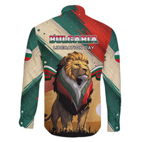Bulgaria Liberation Day Family Matching Off The Shoulder Long Sleeve Dress and Hawaiian Shirt with Shipka Monument and Tricolor Lion Graphic