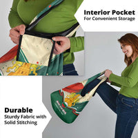 Bulgaria Liberation Day Grocery Bag with Shipka Monument and Tricolor Lion Graphic