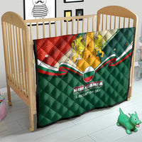 Bulgaria Liberation Day Quilt with Shipka Monument and Tricolor Lion Graphic