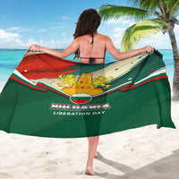 Bulgaria Liberation Day Sarong with Shipka Monument and Tricolor Lion Graphic