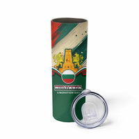 Bulgaria Liberation Day Skinny Tumbler with Shipka Monument and Tricolor Lion Graphic