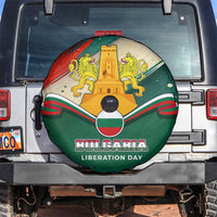 Bulgaria Liberation Day Spare Tire Cover with Shipka Monument and Tricolor Lion Graphic