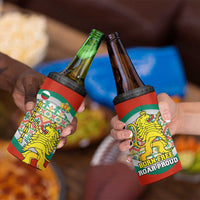 Bulgaria Lion 4 in 1 Can Cooler Tumbler Tricolor Flag, Folk Pattern and Proud Motto