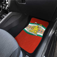 Bulgaria Lion Car Mats Tricolor Flag, Folk Pattern and Proud Motto
