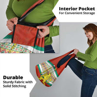 Bulgaria Lion Grocery Bag Tricolor Flag, Folk Pattern and Proud Motto