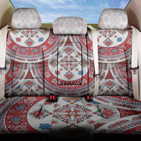 Bulgaria Folk Art Back Car Seat Cover with Traditional Embroidery and Floral Motifs