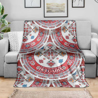 Bulgaria Folk Art Blanket with Traditional Embroidery and Floral Motifs