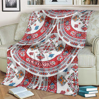 Bulgaria Folk Art Blanket with Traditional Embroidery and Floral Motifs