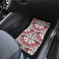 Bulgaria Folk Art Car Mats with Traditional Embroidery and Floral Motifs
