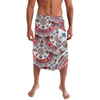 Bulgaria Folk Art Lavalava with Traditional Embroidery and Floral Motifs