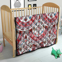 Bulgaria Folk Art Quilt with Traditional Embroidery and Floral Motifs