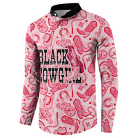 Black Cowgirl Button Sweatshirt Boots And Bling - Pink Leopard Western Diva Melanin